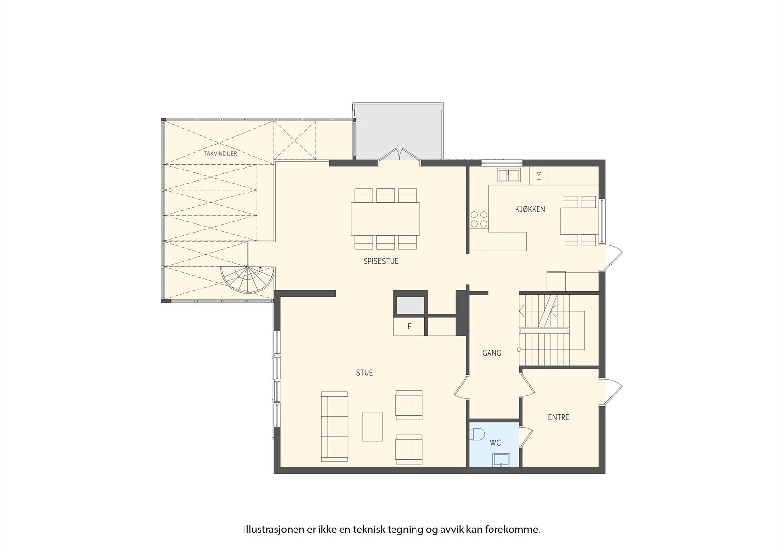 Maries vei 18D 1.etg. Galleribilde