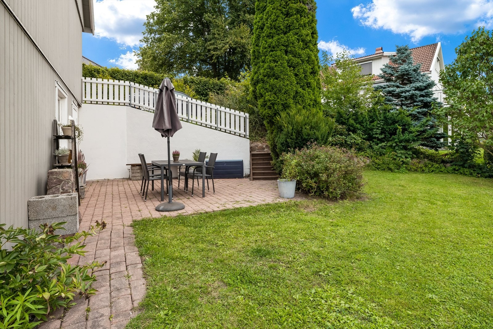 Her er det en hyggelig uteplass. Galleribilde