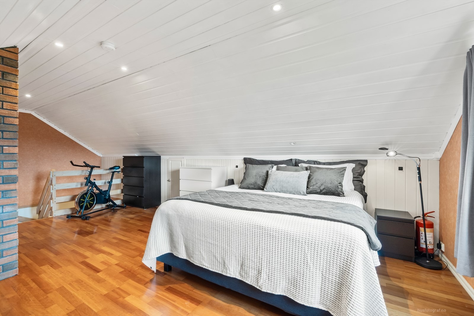 Innredet rom i loftetasjen. Galleribilde