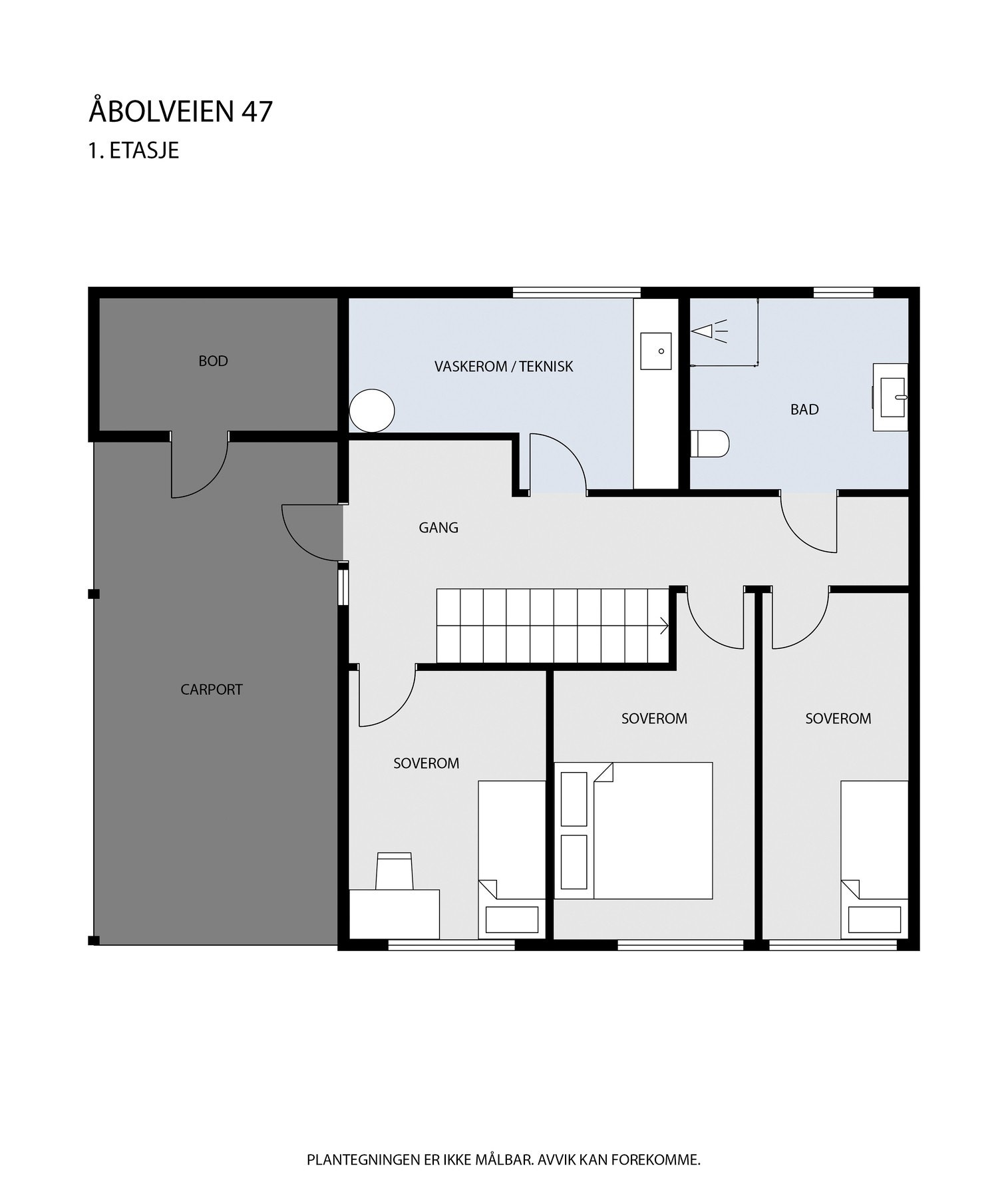 Gjør deg kjent med planløsningen i 1. etasje Galleribilde