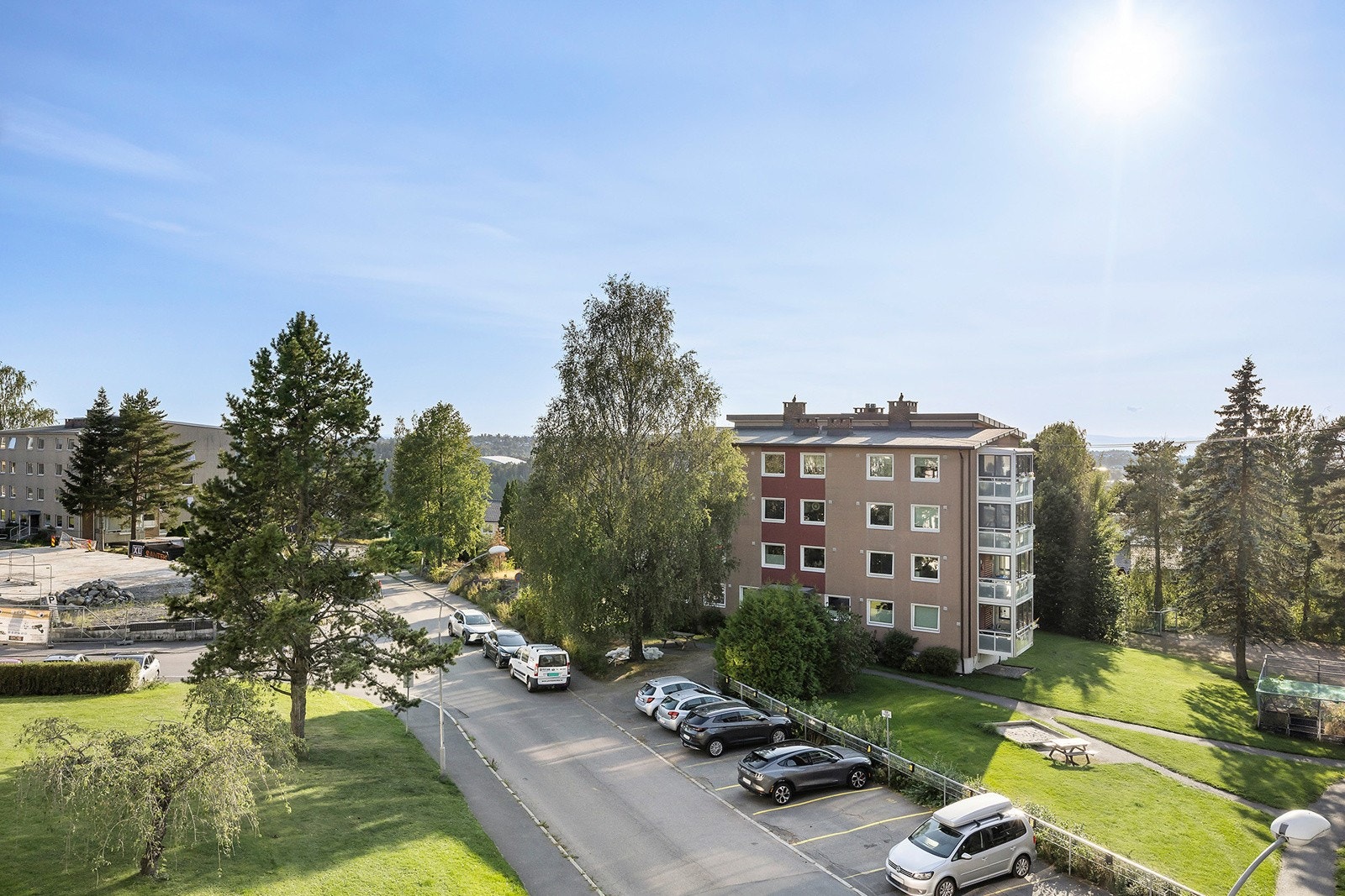 Utsikt fra balkongen Galleribilde