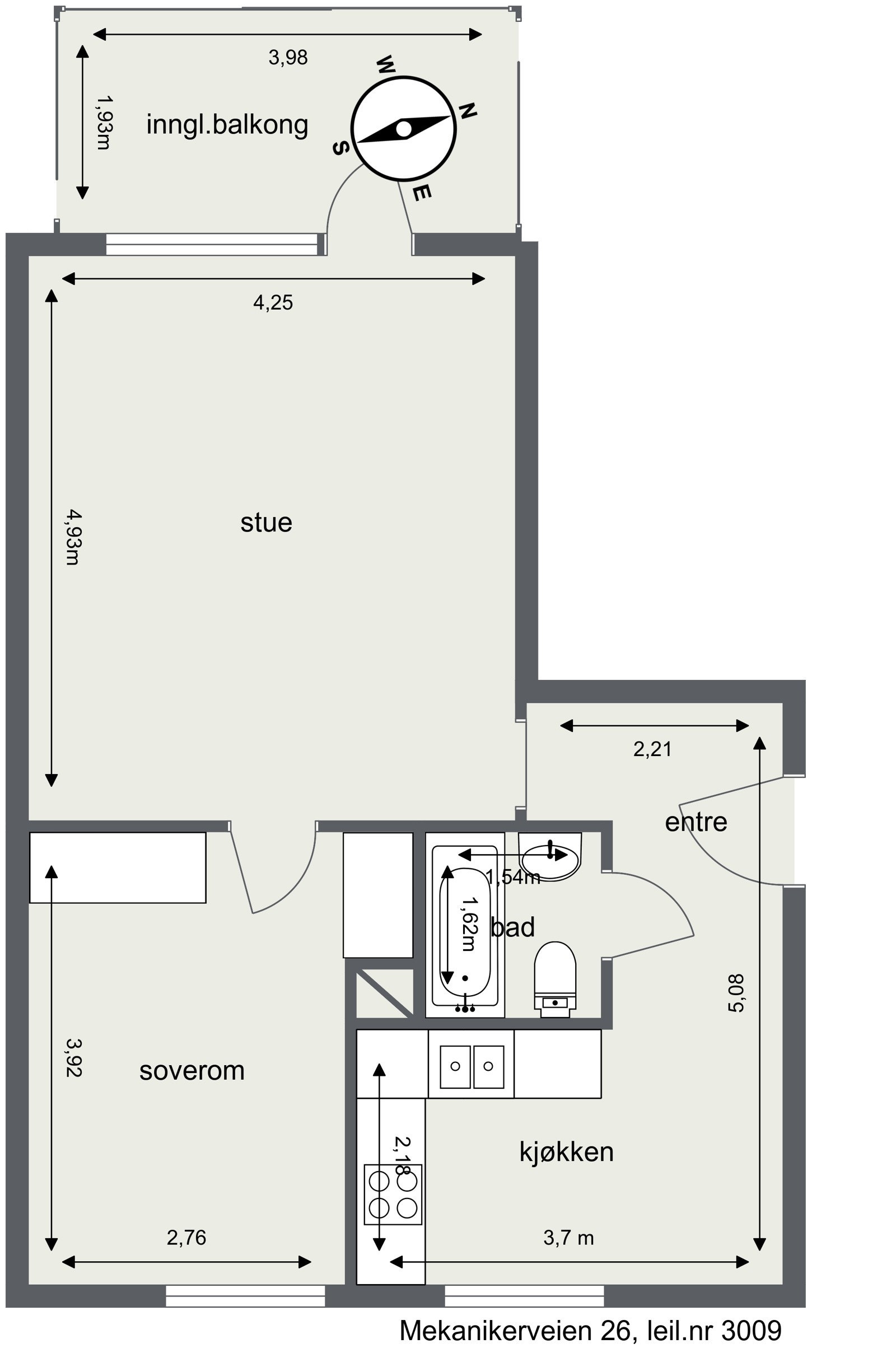 Plantegning Galleribilde