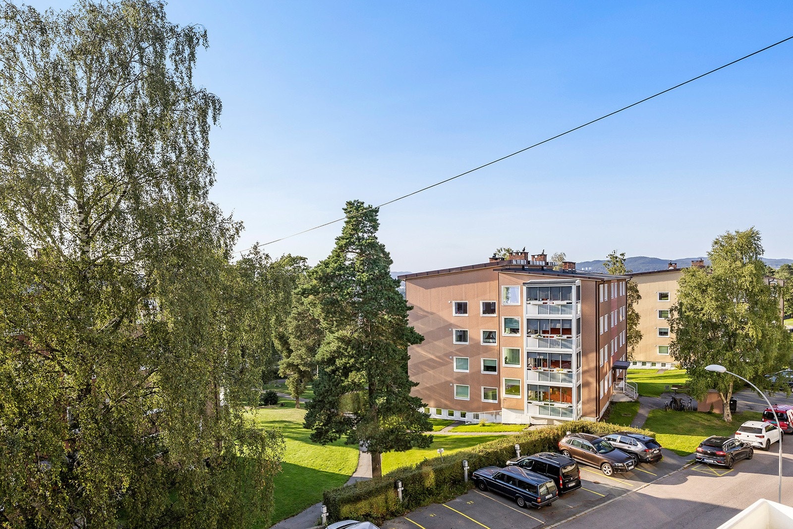 Balkong med flott utsikt Galleribilde