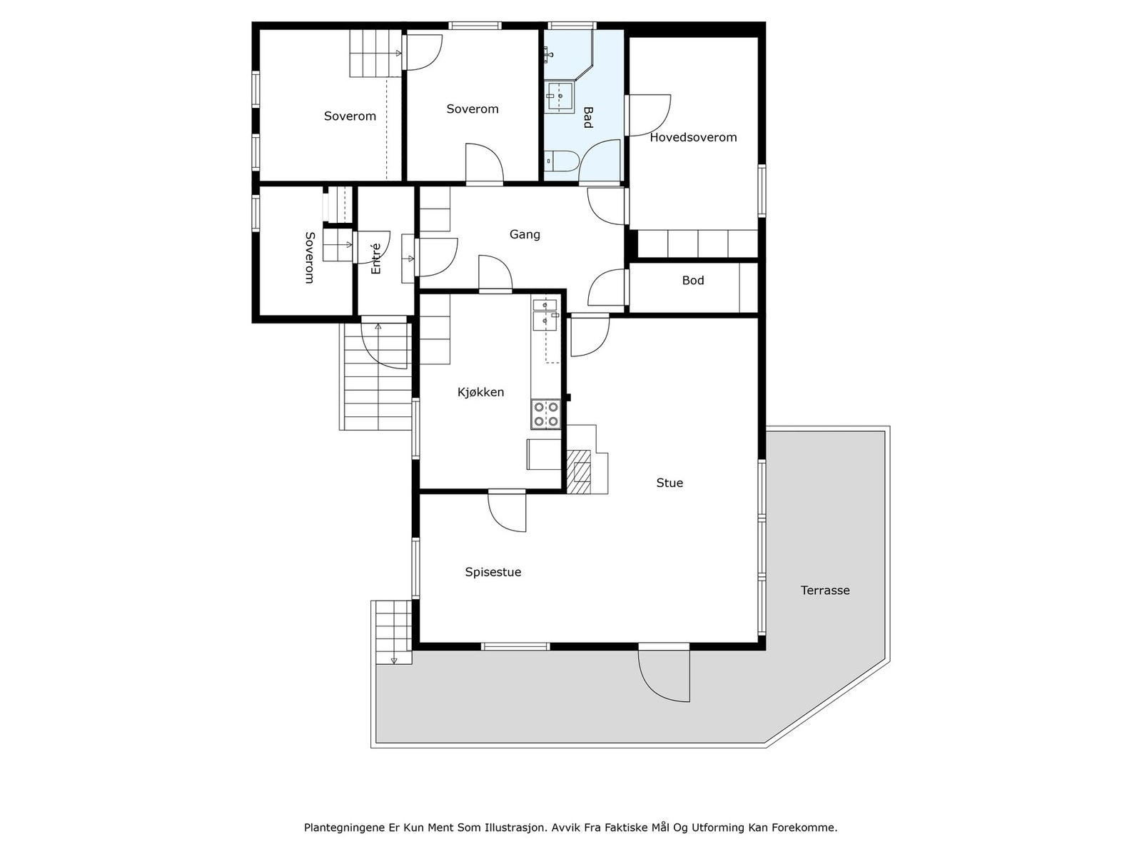 Plantegning av boligen. Galleribilde