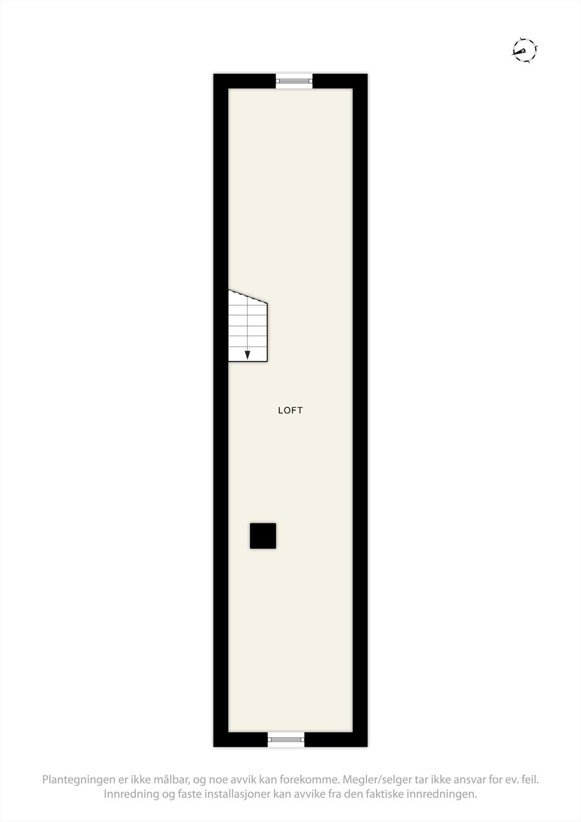 Plantegning loft Galleribilde