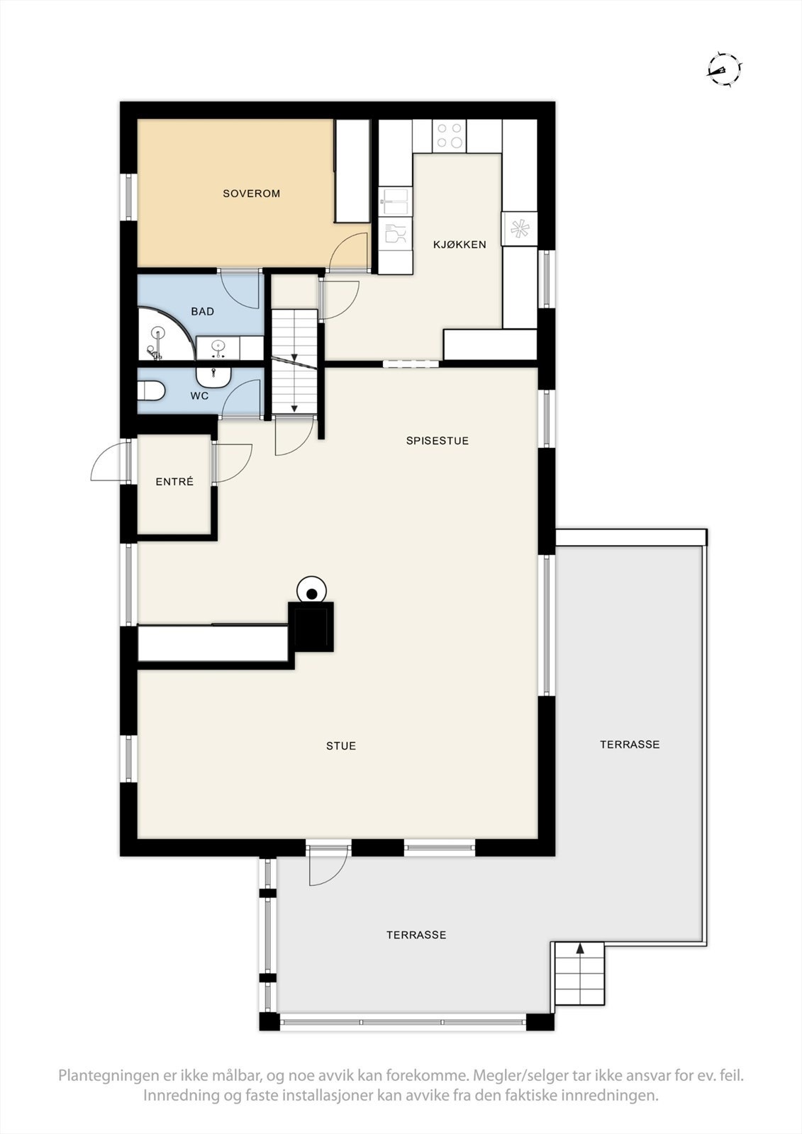 Plantegning hovedetasjen Galleribilde