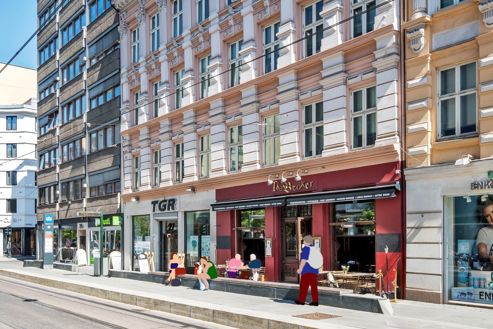 Populære Bogstadveien på andre siden av gaten Galleribilde