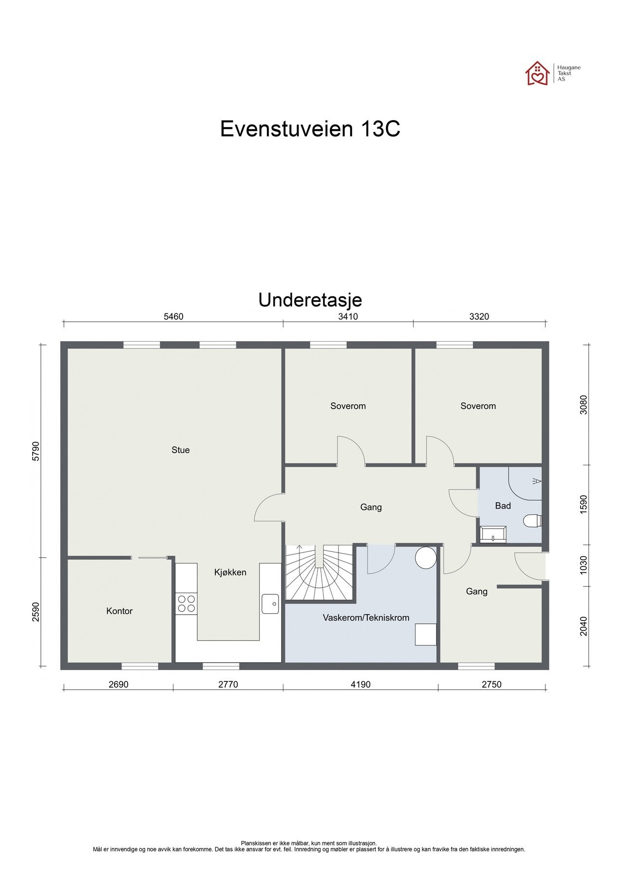 Plantegning - U.etasje Galleribilde