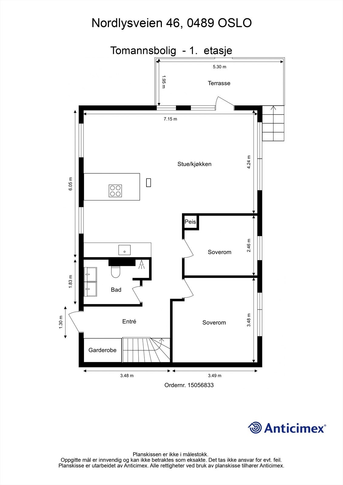 Planskisse - 1. etasje Galleribilde