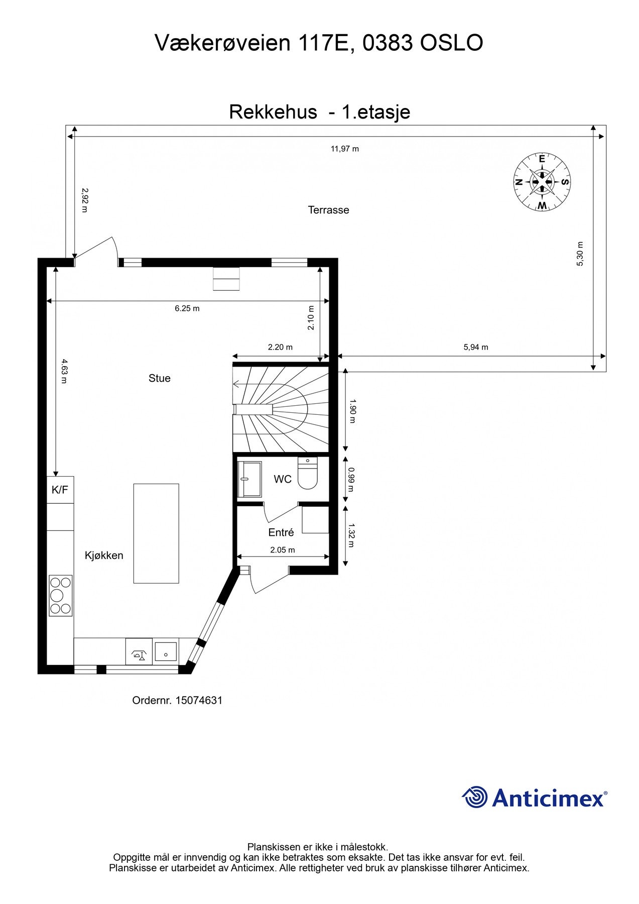 Plantegning - 1. etasje. Galleribilde