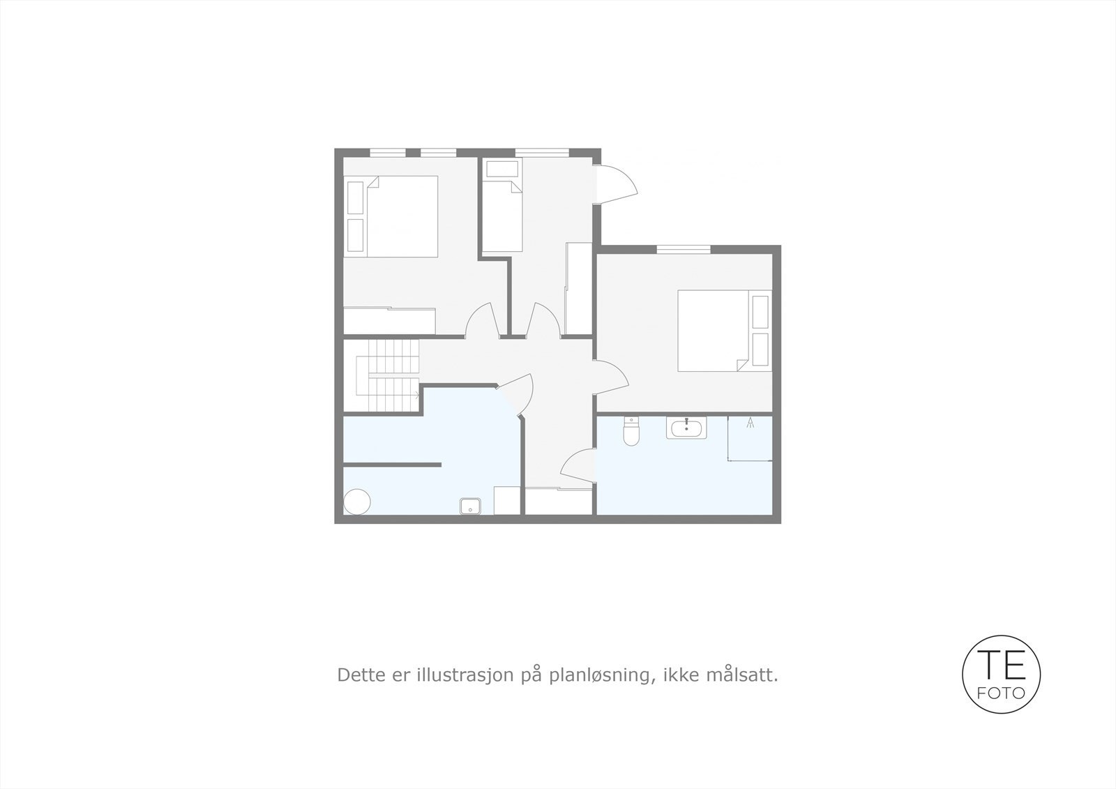 Planløsning underetasje Galleribilde