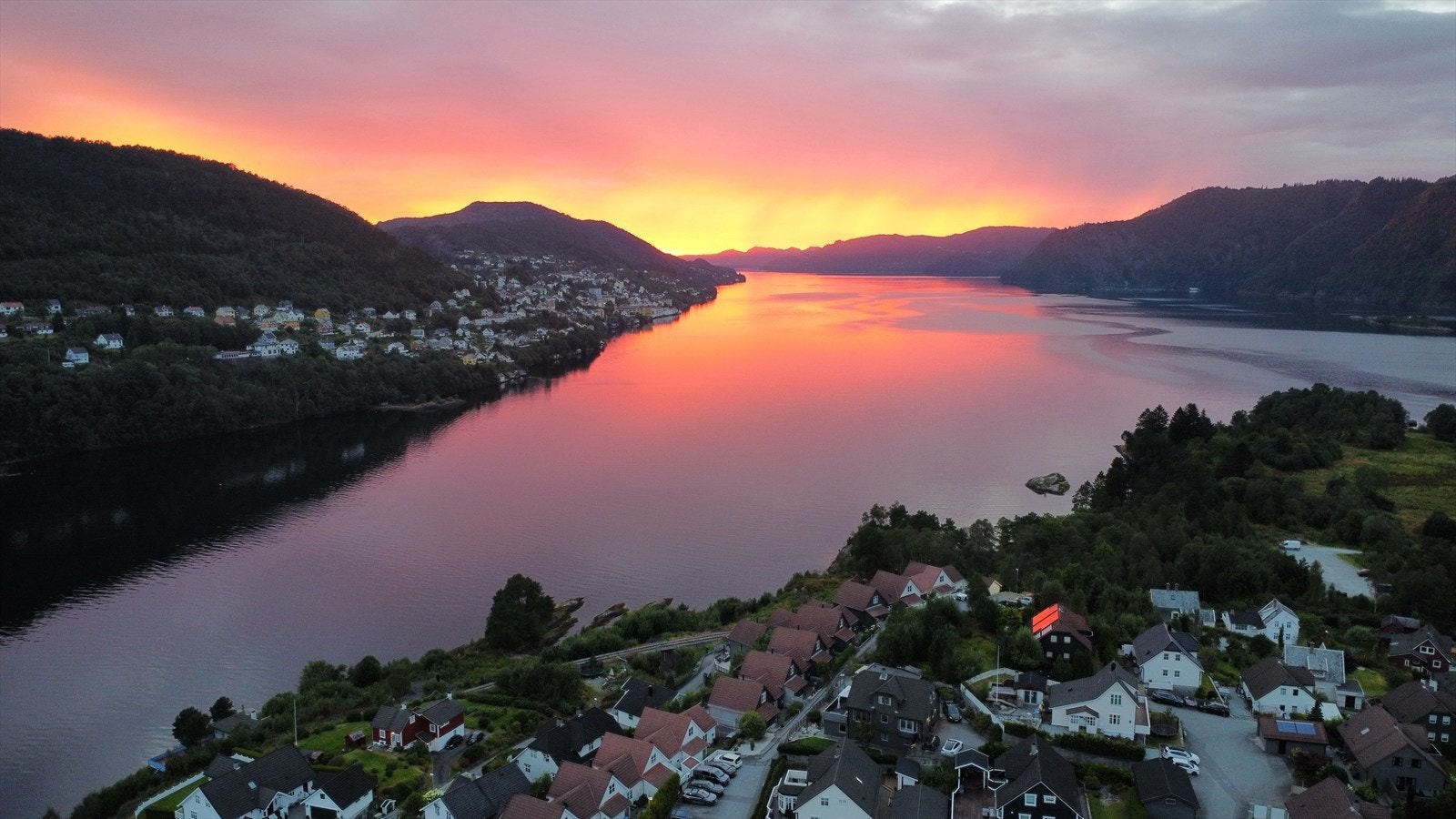 Bilde tatt av selger ved solnedgang Galleribilde