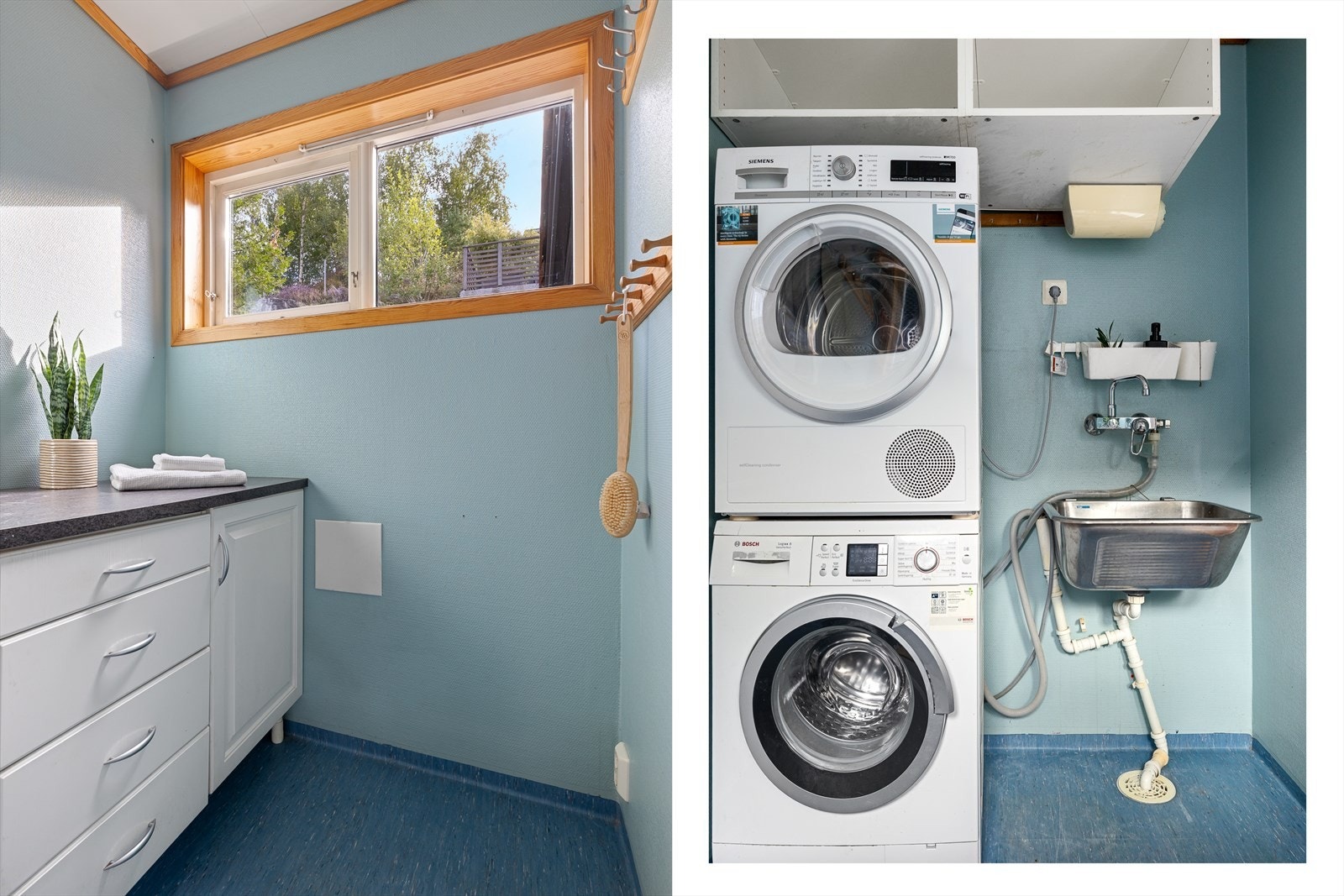 Vaskerom mellom gang og kjøkken Galleribilde