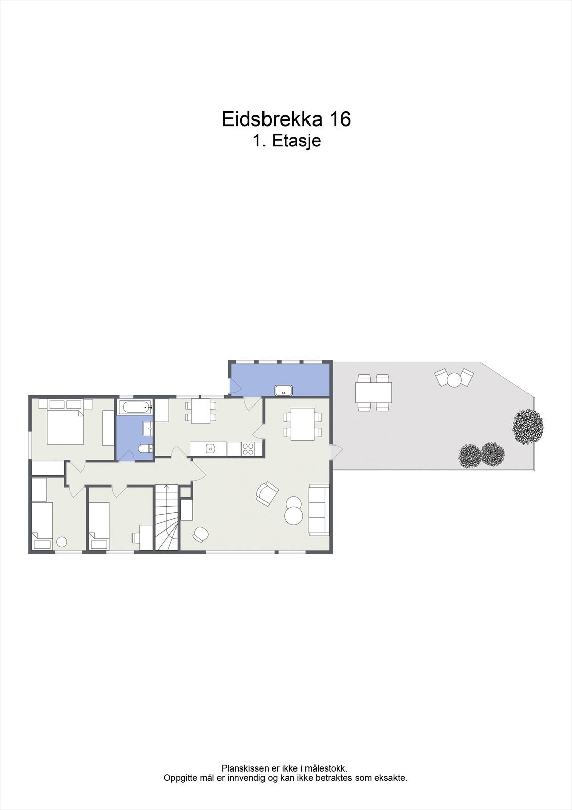 Plantegning - 1. etasje. Galleribilde