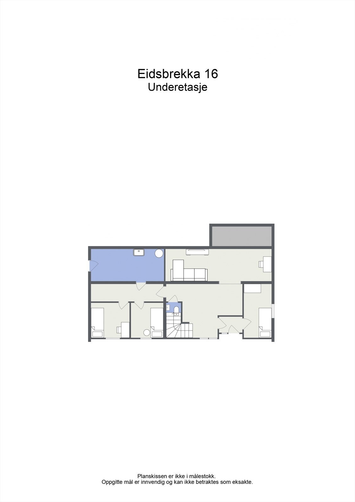 Plantegning - U.etasje. Galleribilde