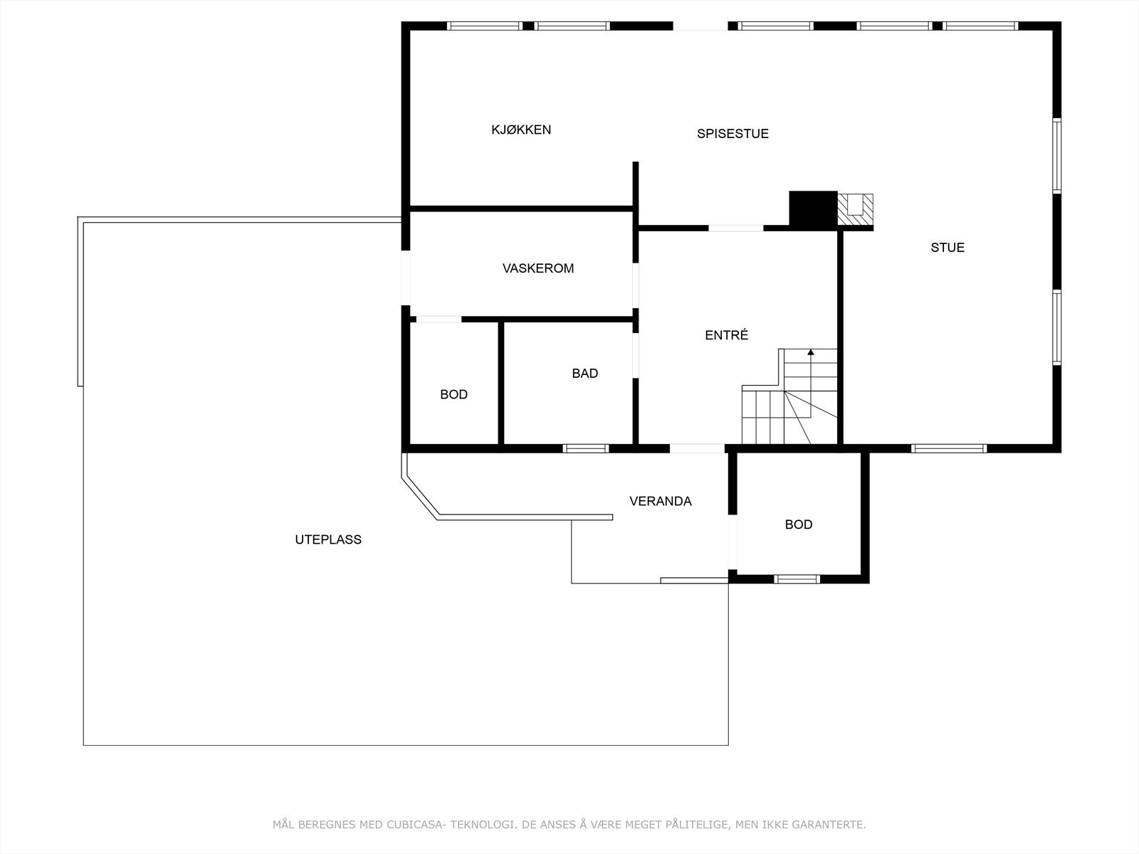 Plantegning 1.etasje Galleribilde