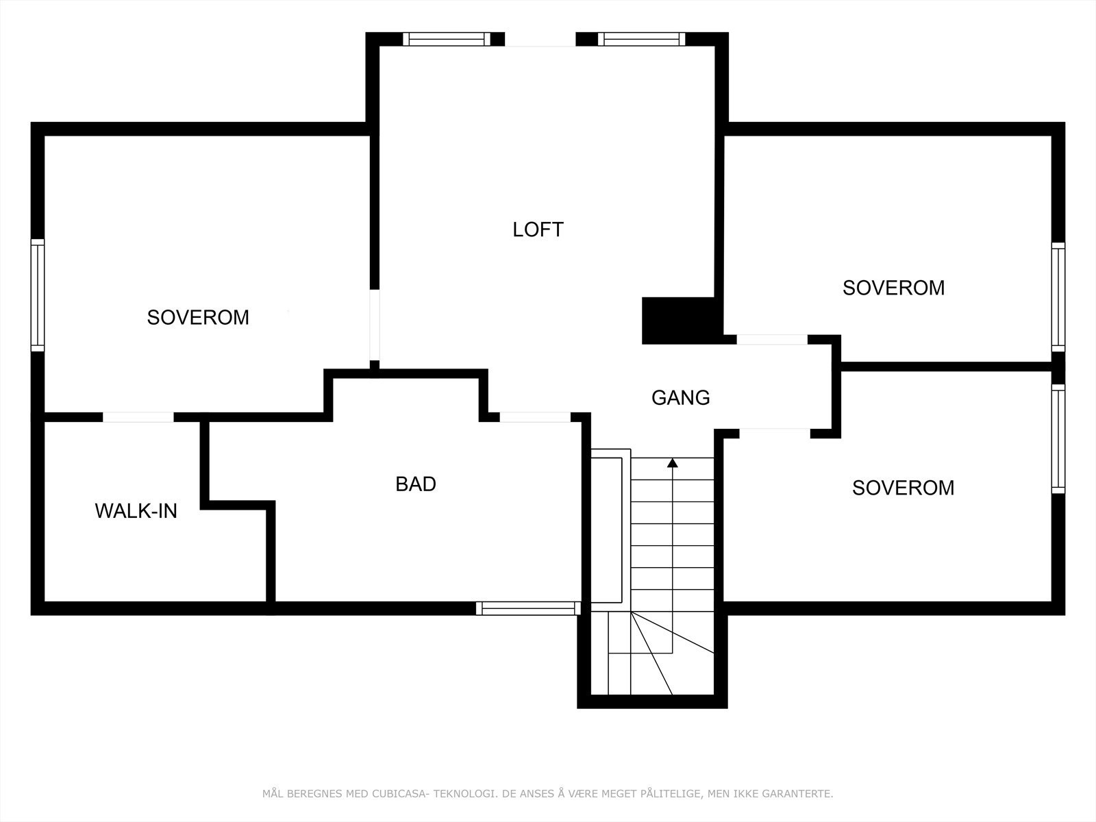 Plantegning 2.etasje Galleribilde