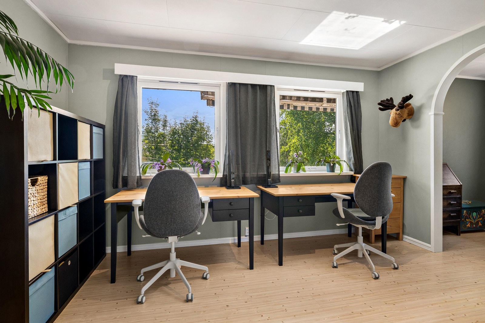 Fleksibelt rom som egner seg godt både som soverom, kontor eller hobbyrom Galleribilde