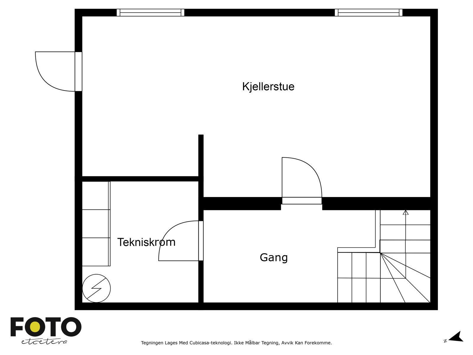 Plantegning kjeller Galleribilde
