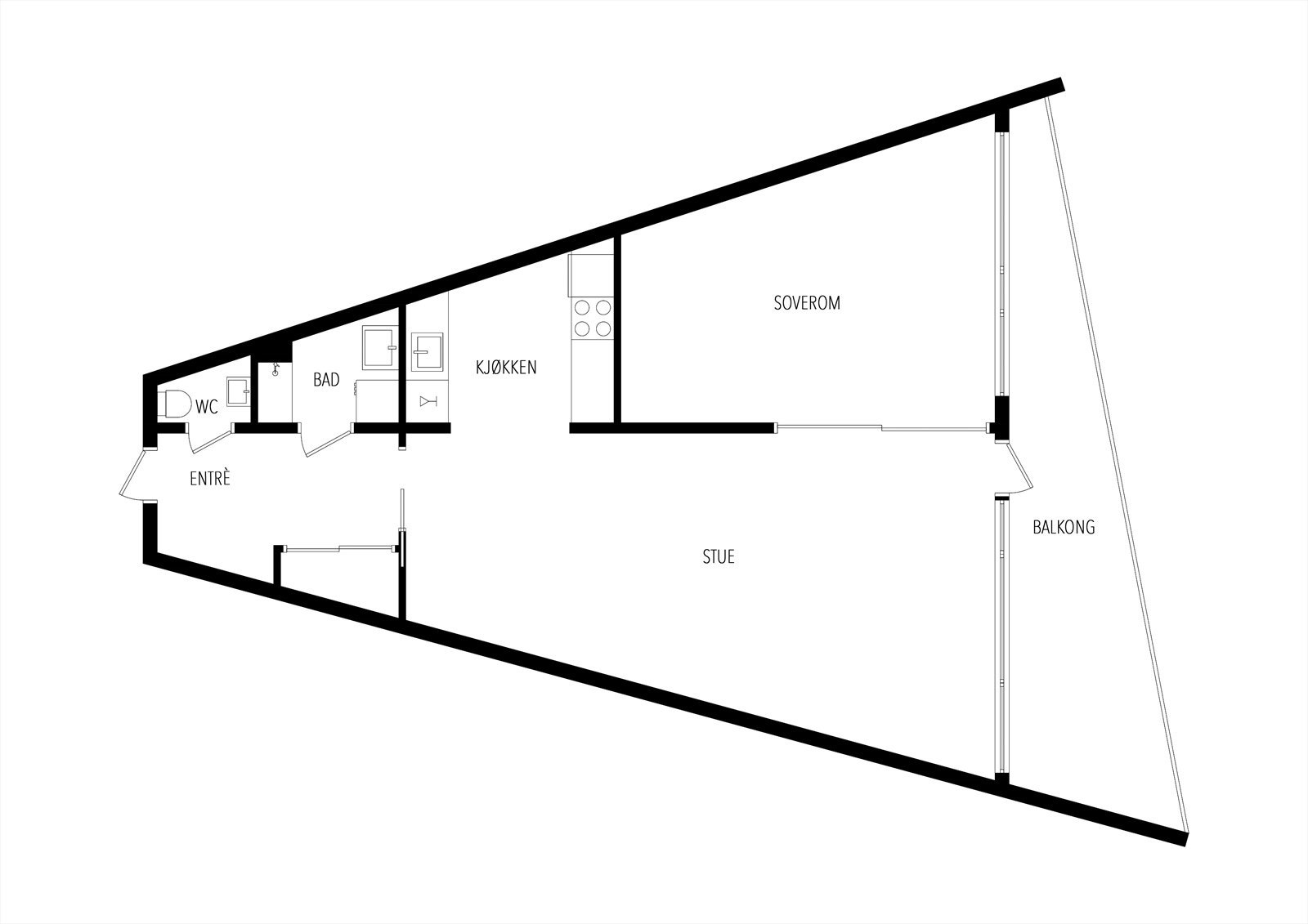 Plantegning 14. etasje Galleribilde