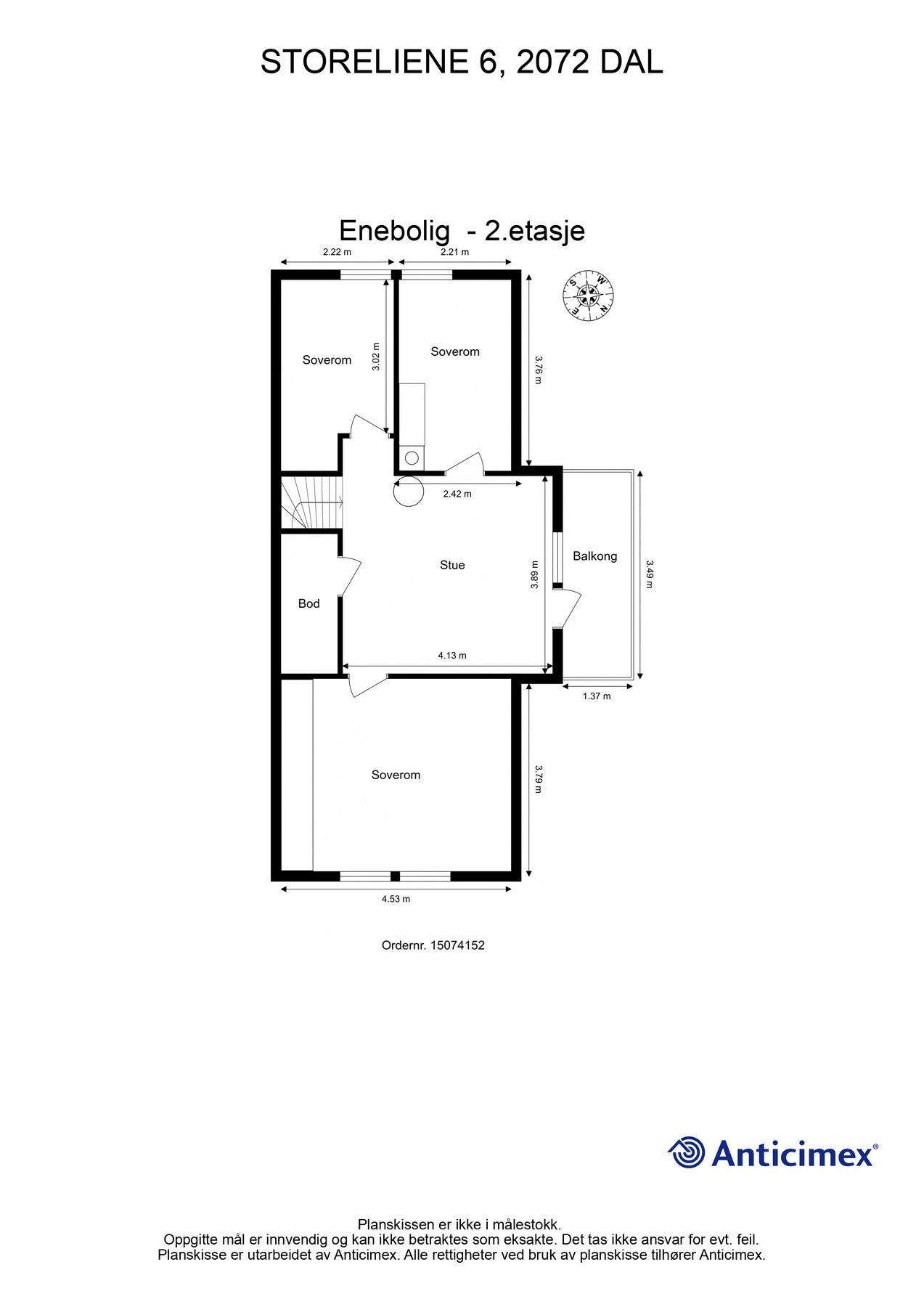 Plantegning 2. etasje. Galleribilde