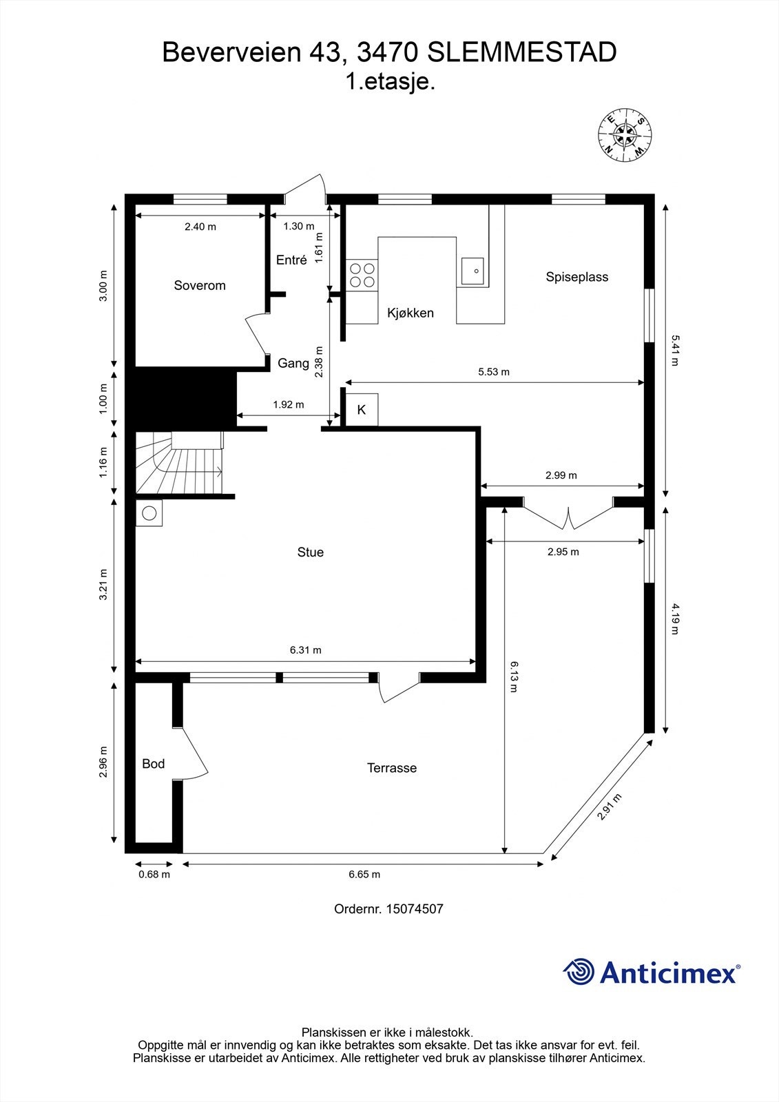 Plantegning - 1.etasje Galleribilde