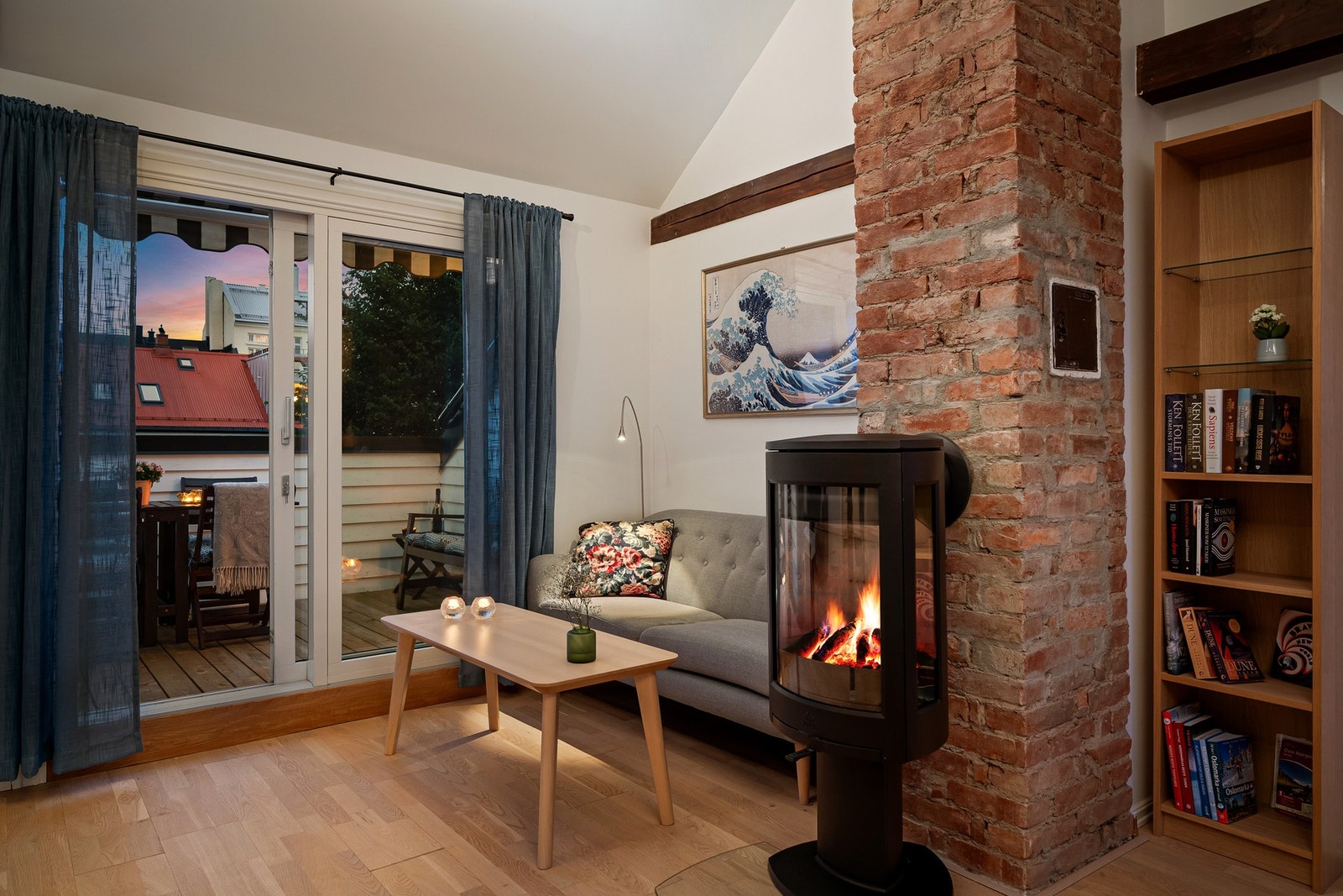 Pen peisinnsats som gir god varme Galleribilde