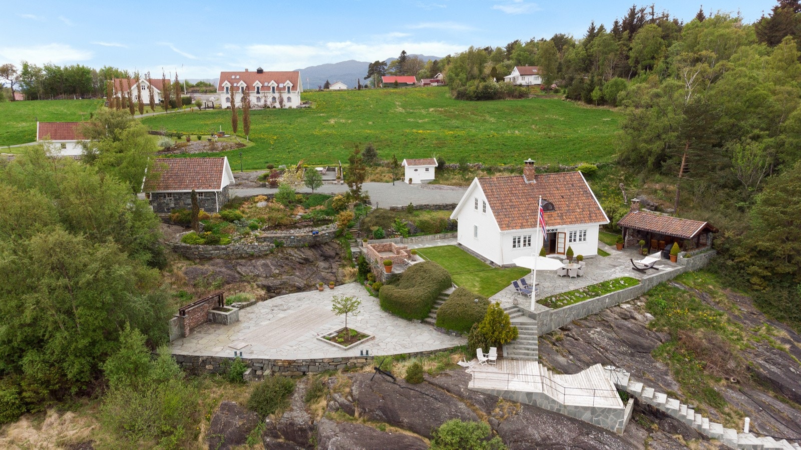Her kan du senke skuldrene og slappe av i landlige omgivelser. Galleribilde