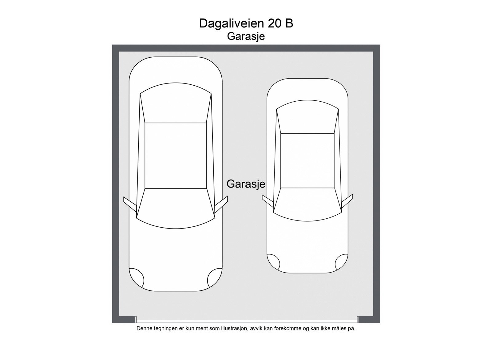 Plantegning garasje Galleribilde