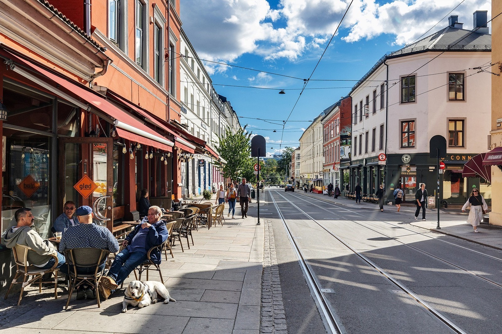 Thorvald Meyers gate er kjent for sine gamle bygårder, trivelige kafeer, barer, små butikker og et pulserende byliv som tiltrekker seg både lokale og besøkende. Galleribilde