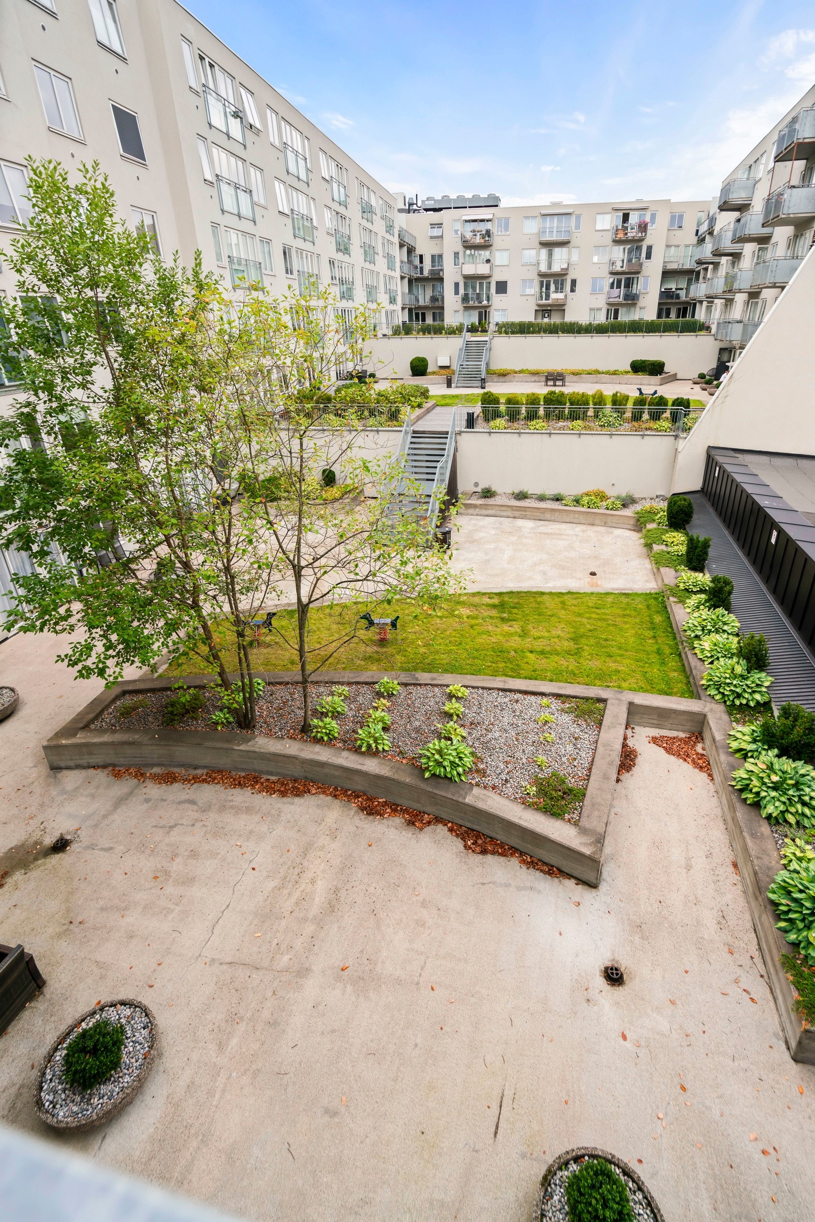 Indre atrium/bakgård. Galleribilde