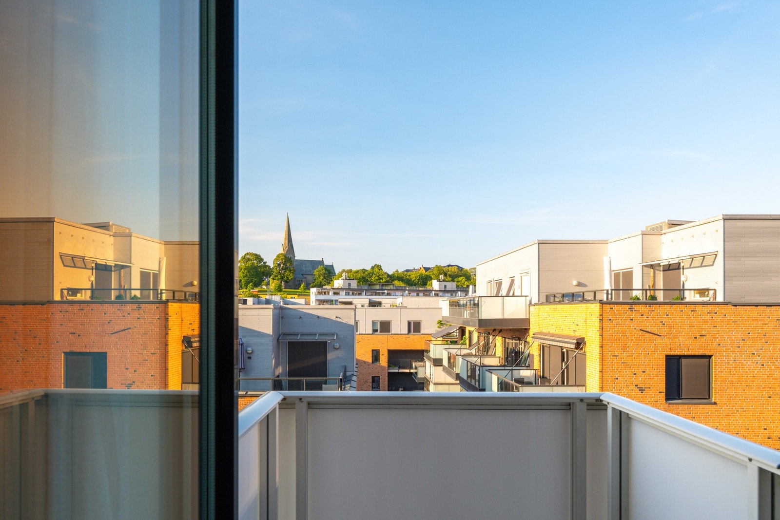 Balkongen er på 1 kvm. Galleribilde