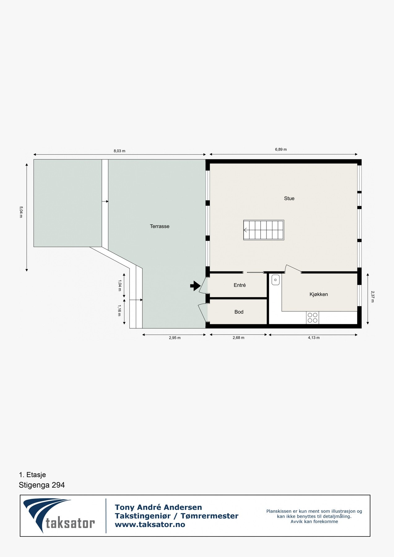 Planskisse 1.etasje Galleribilde