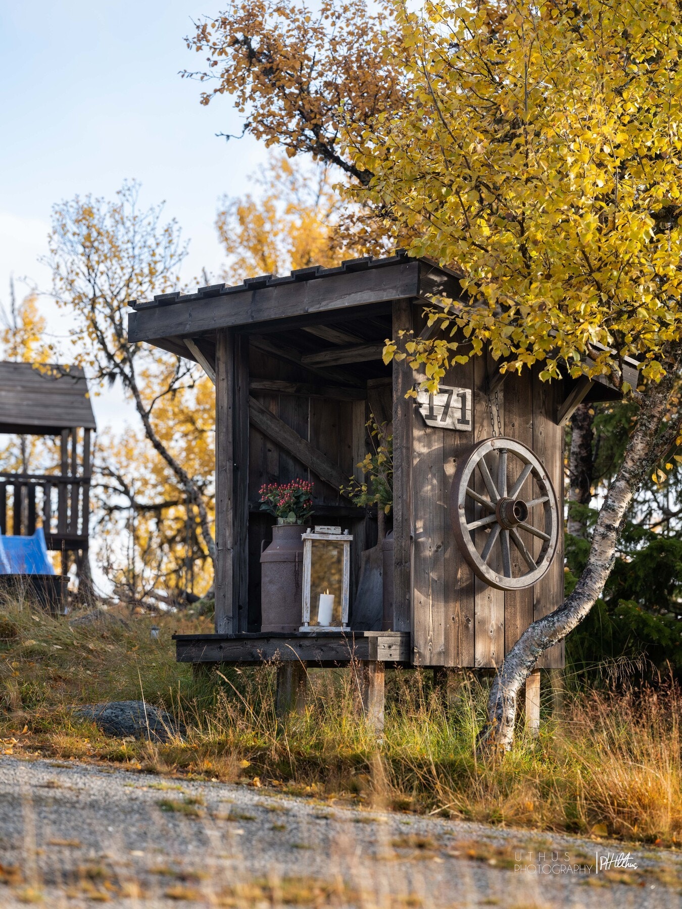 Koselige detaljer på tomten. Galleribilde