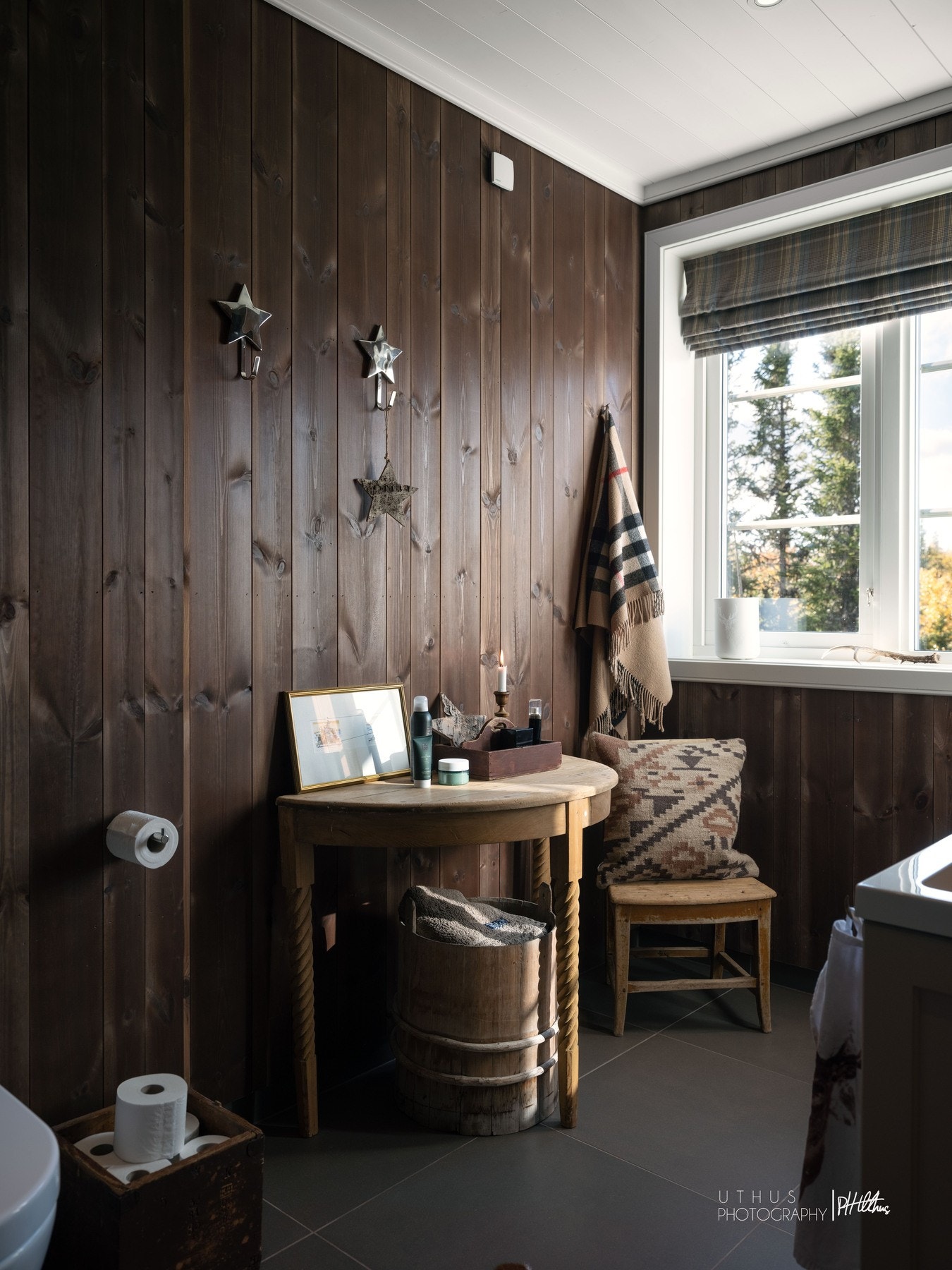 Det er god plass på badene. Galleribilde