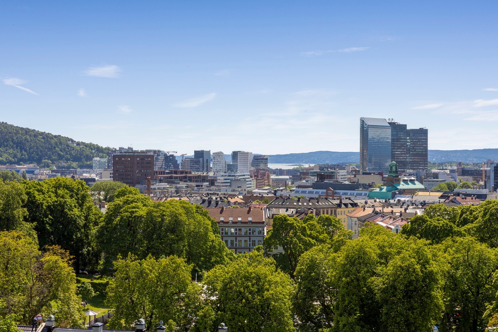 Takterrassen har også noe sjøutsikt. Galleribilde