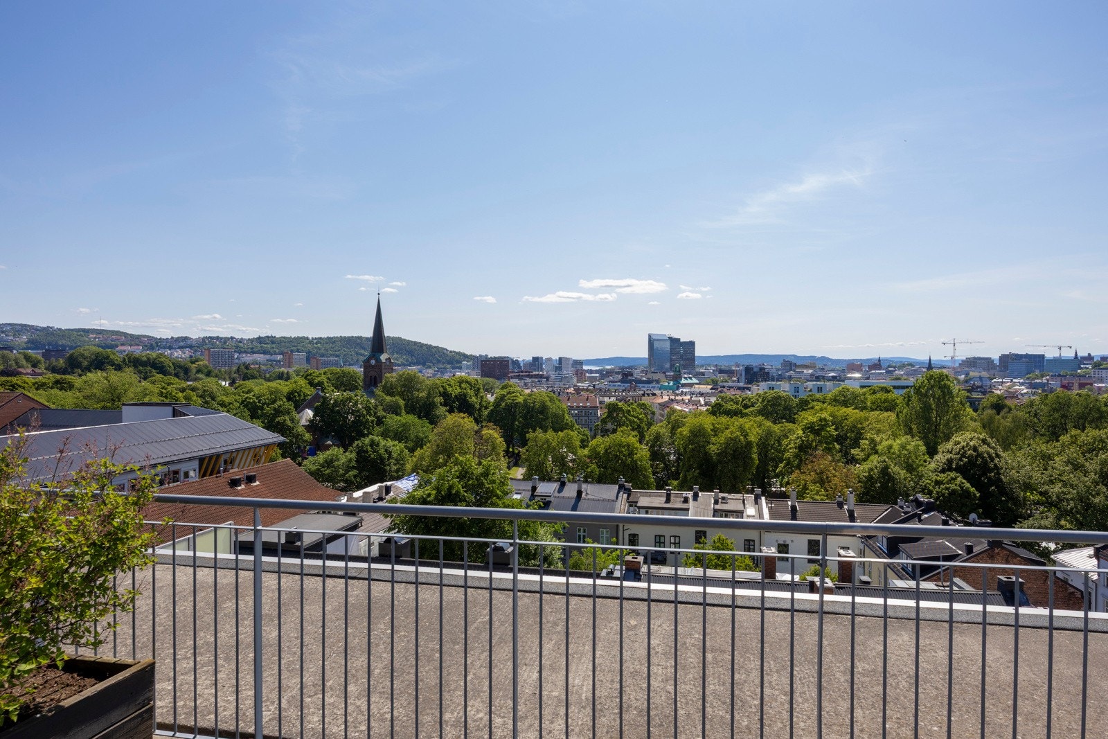 Panoramautsikt over Oslos tak. Galleribilde
