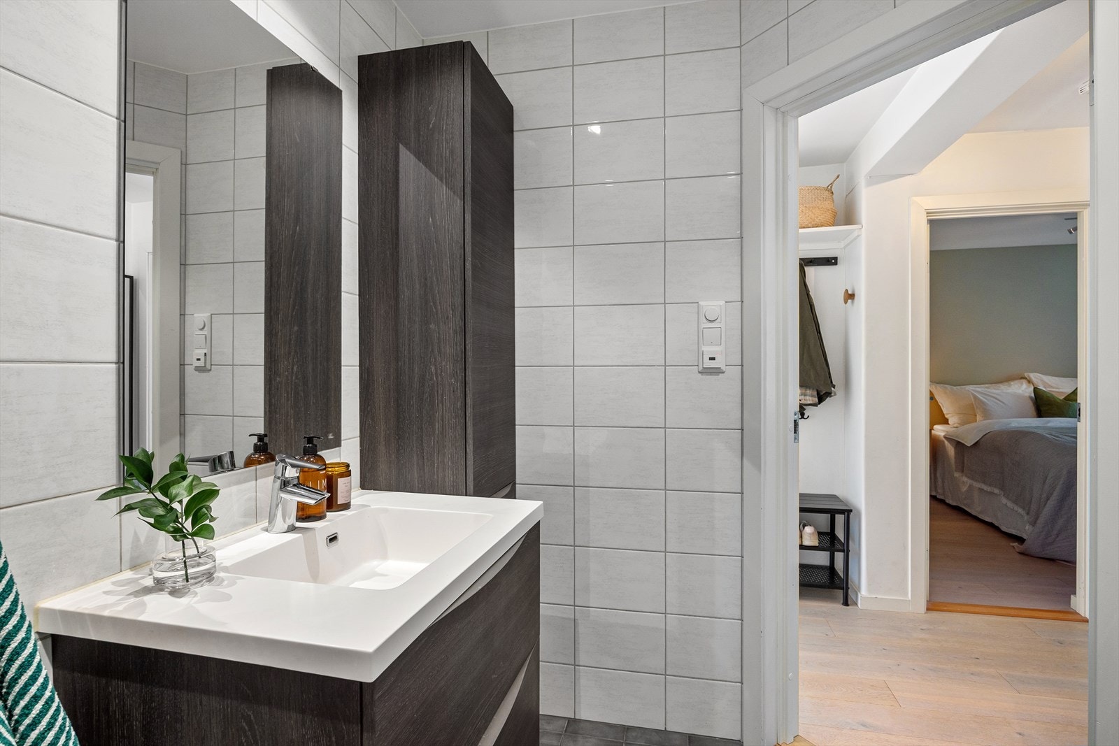 Det er opplegg for vaskemaskin. Galleribilde