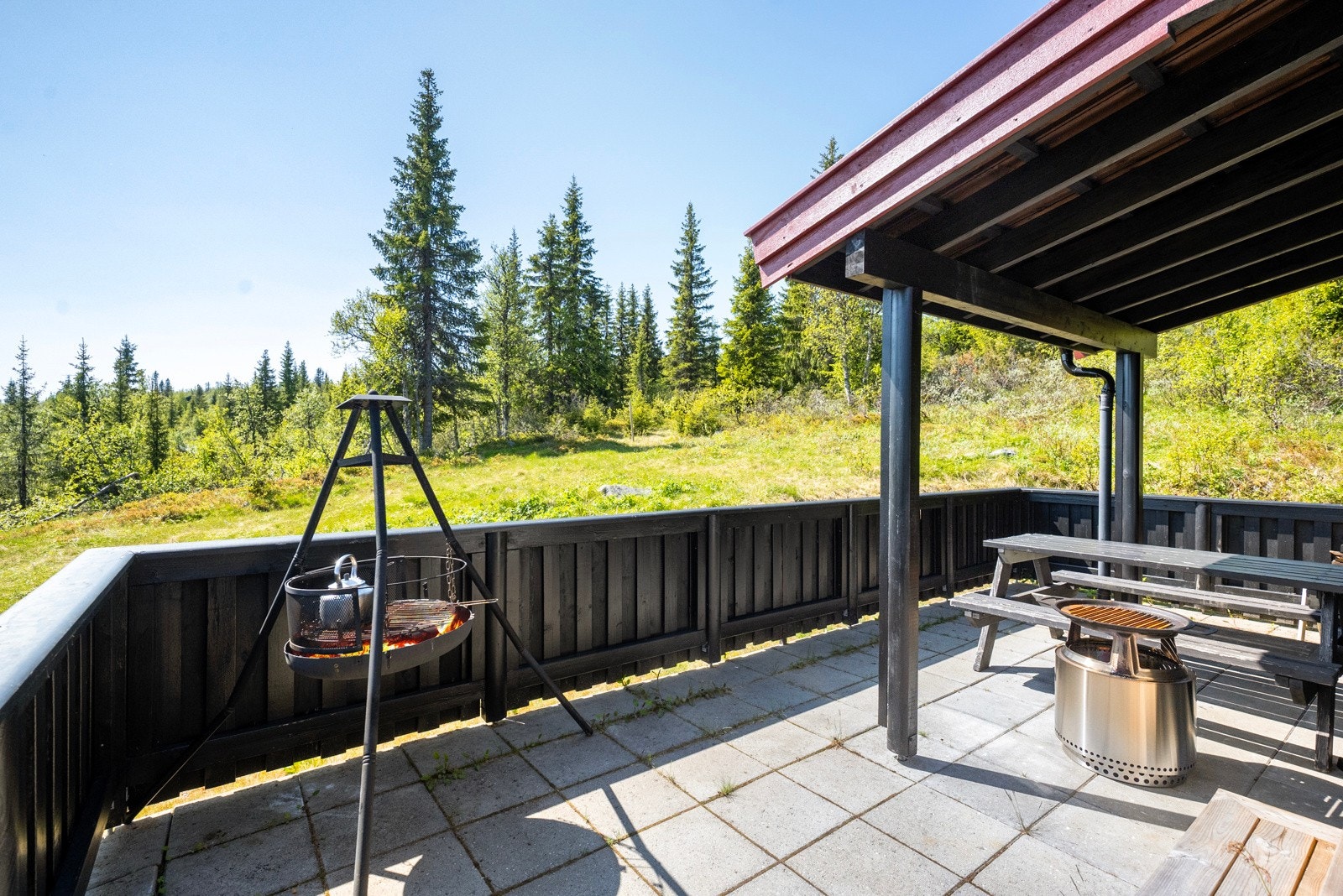 Her kan vi friste med flott utsikt og meget gode solforhold Galleribilde