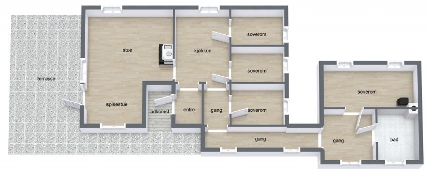 Plantegning Galleribilde