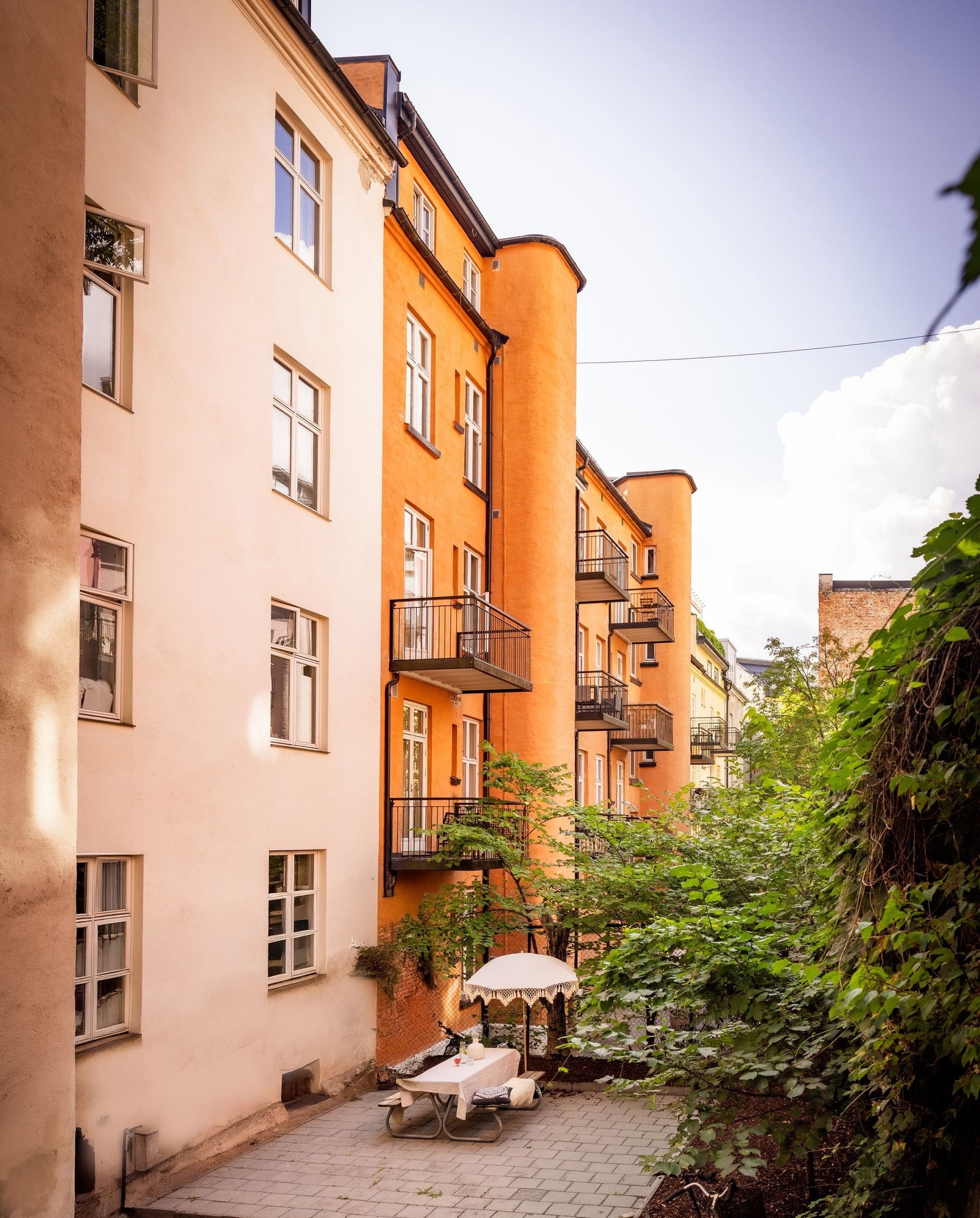 Bakgård Galleribilde