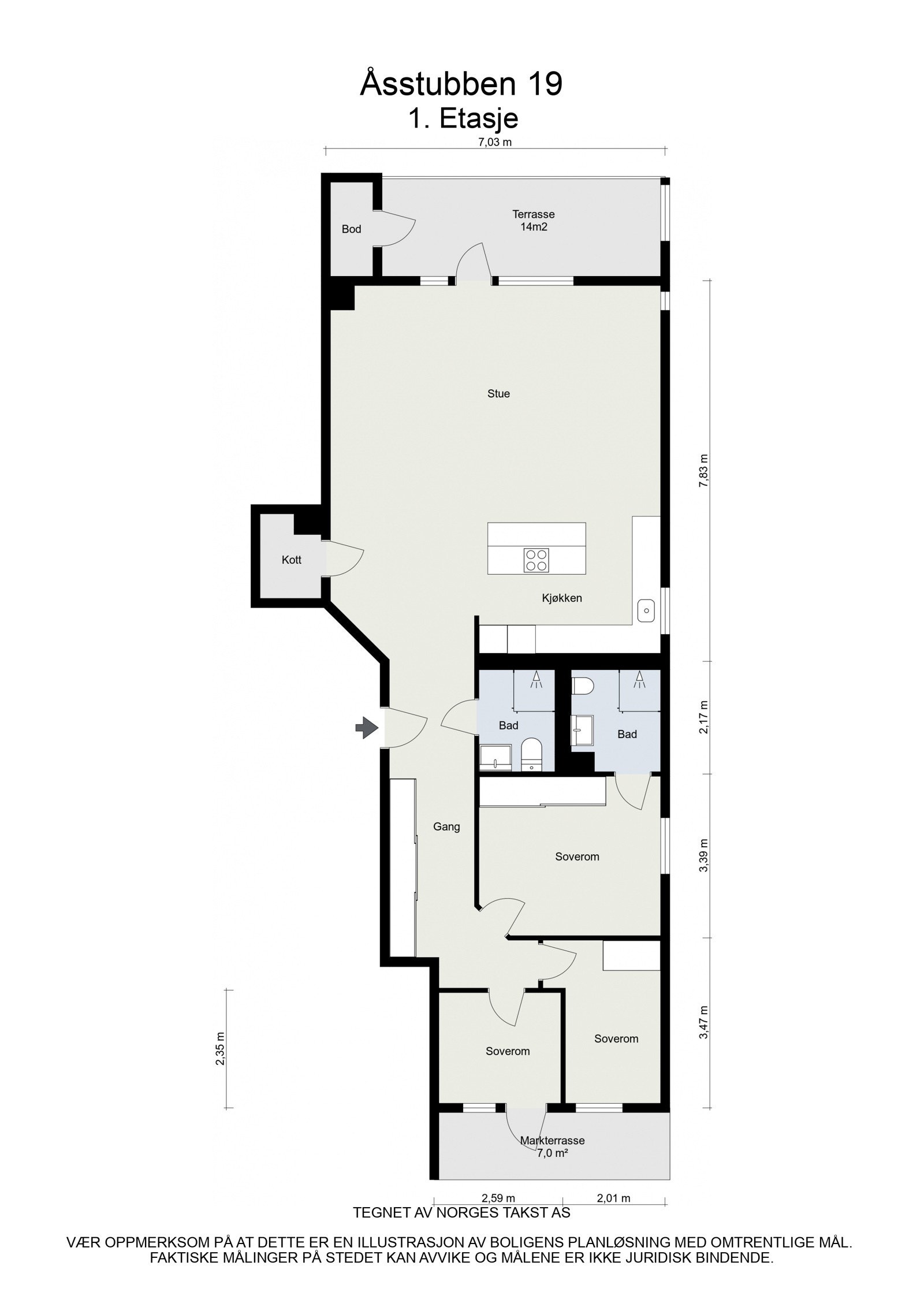 Plantegning. Galleribilde