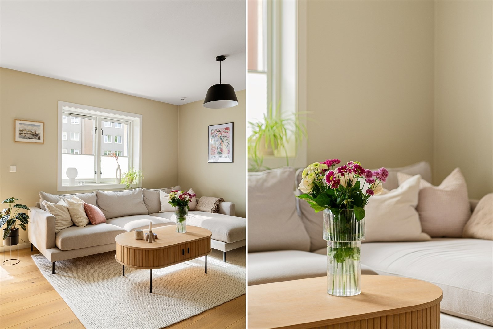 Elektrisk oppvarming av leiligheten, selger opplyser om et strømforbruk i 2024 på ca. 8.800 kwh. Galleribilde