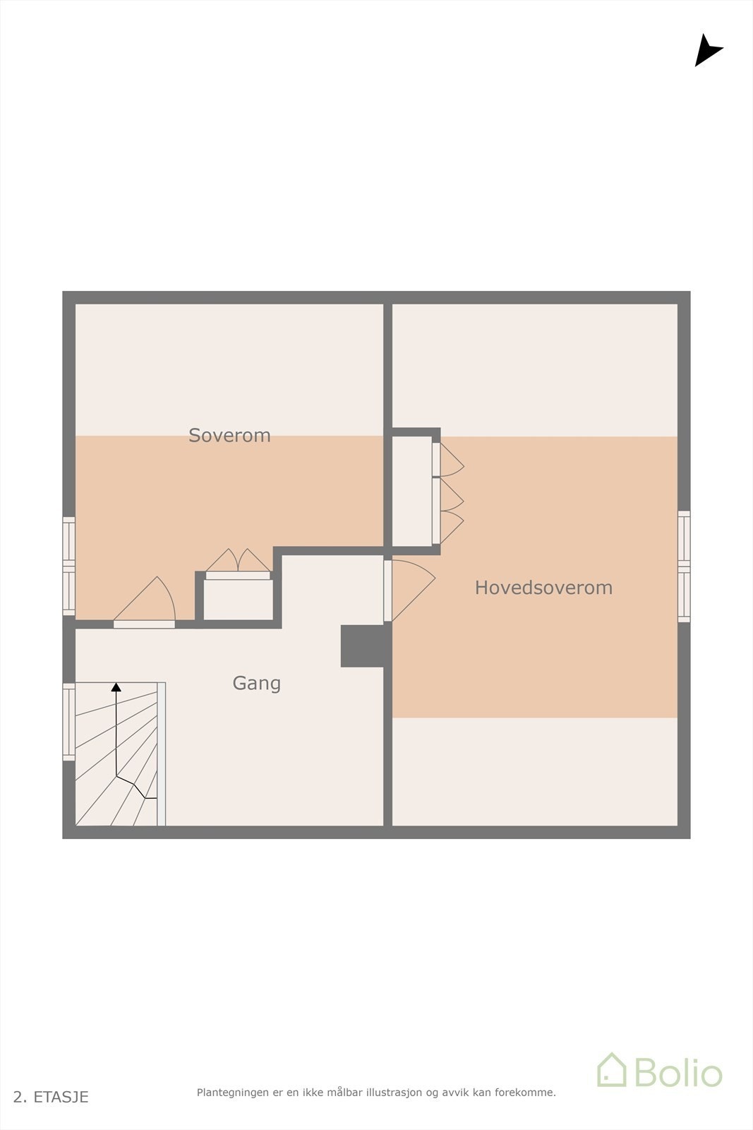 Plantegning 2. etasje. Galleribilde
