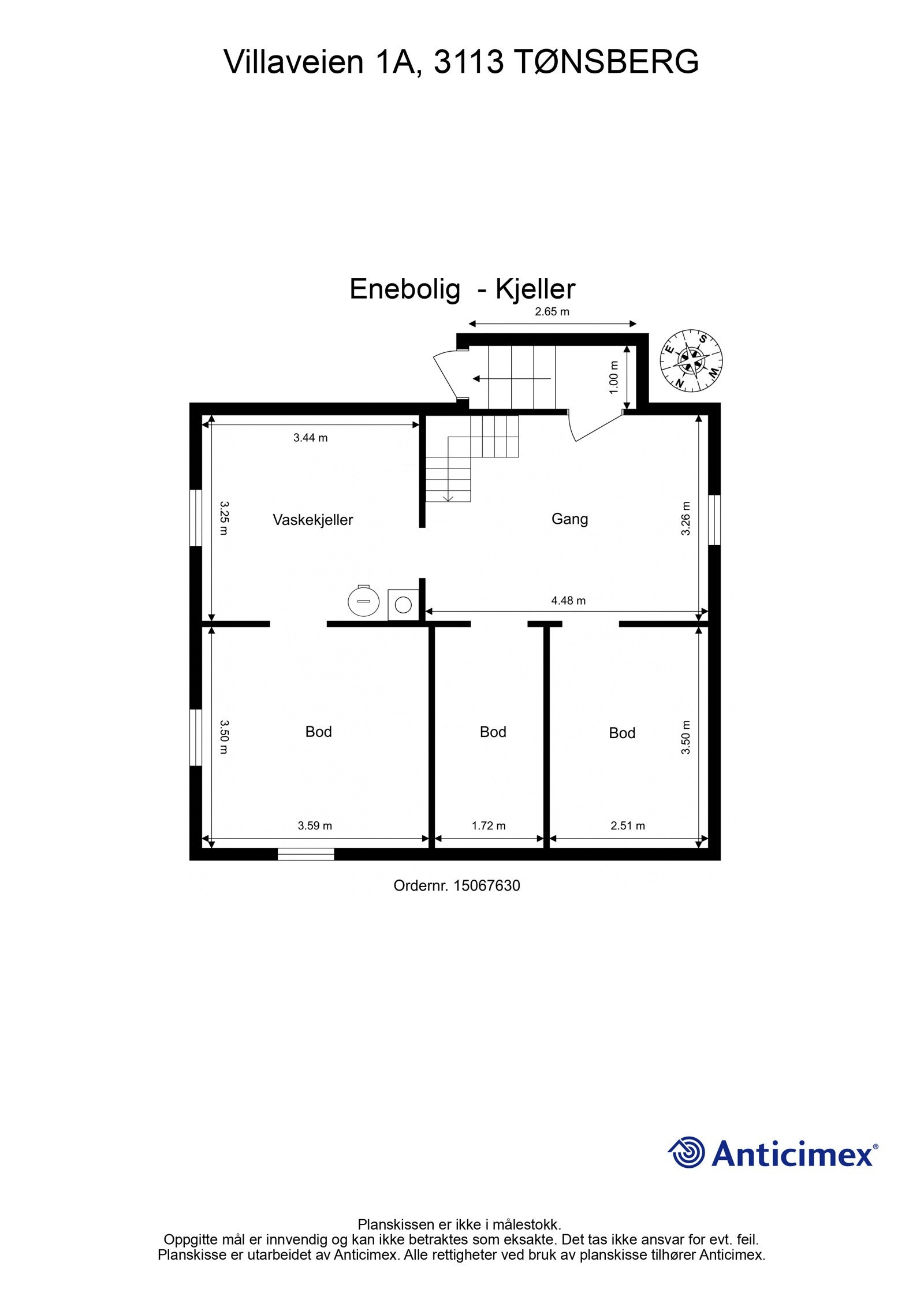 Plantegning kjeller Galleribilde