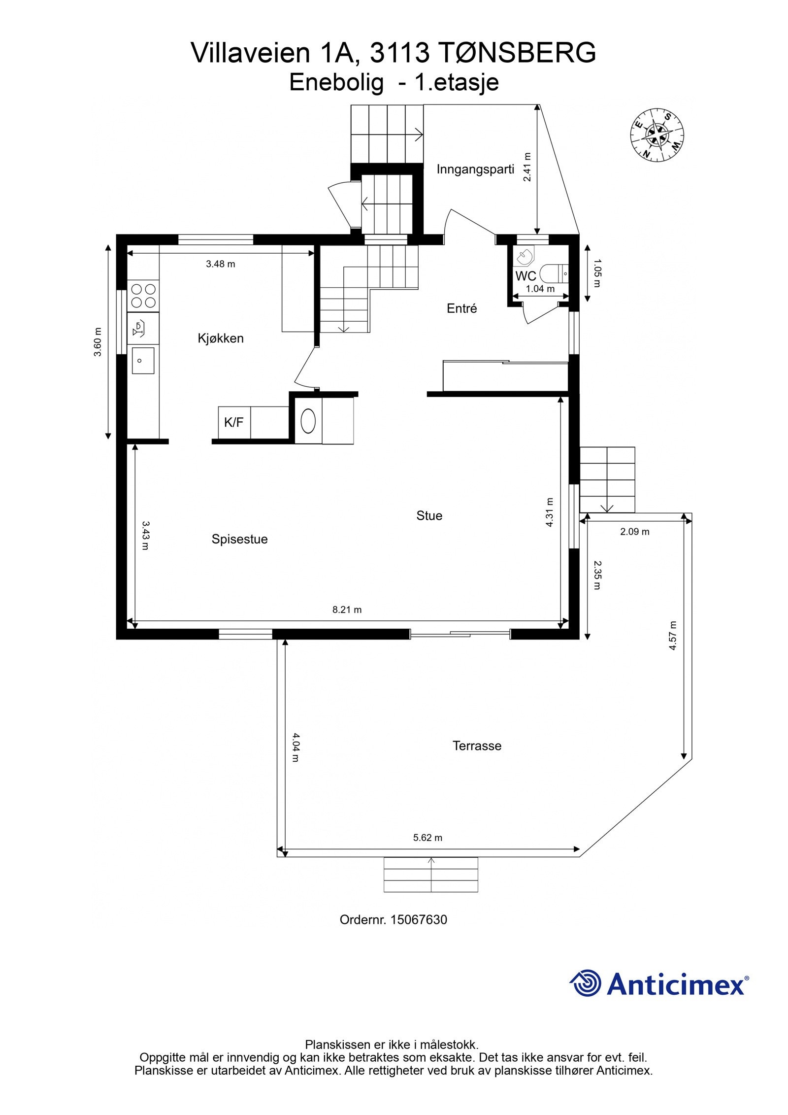 Plantegning 1.etasje Galleribilde