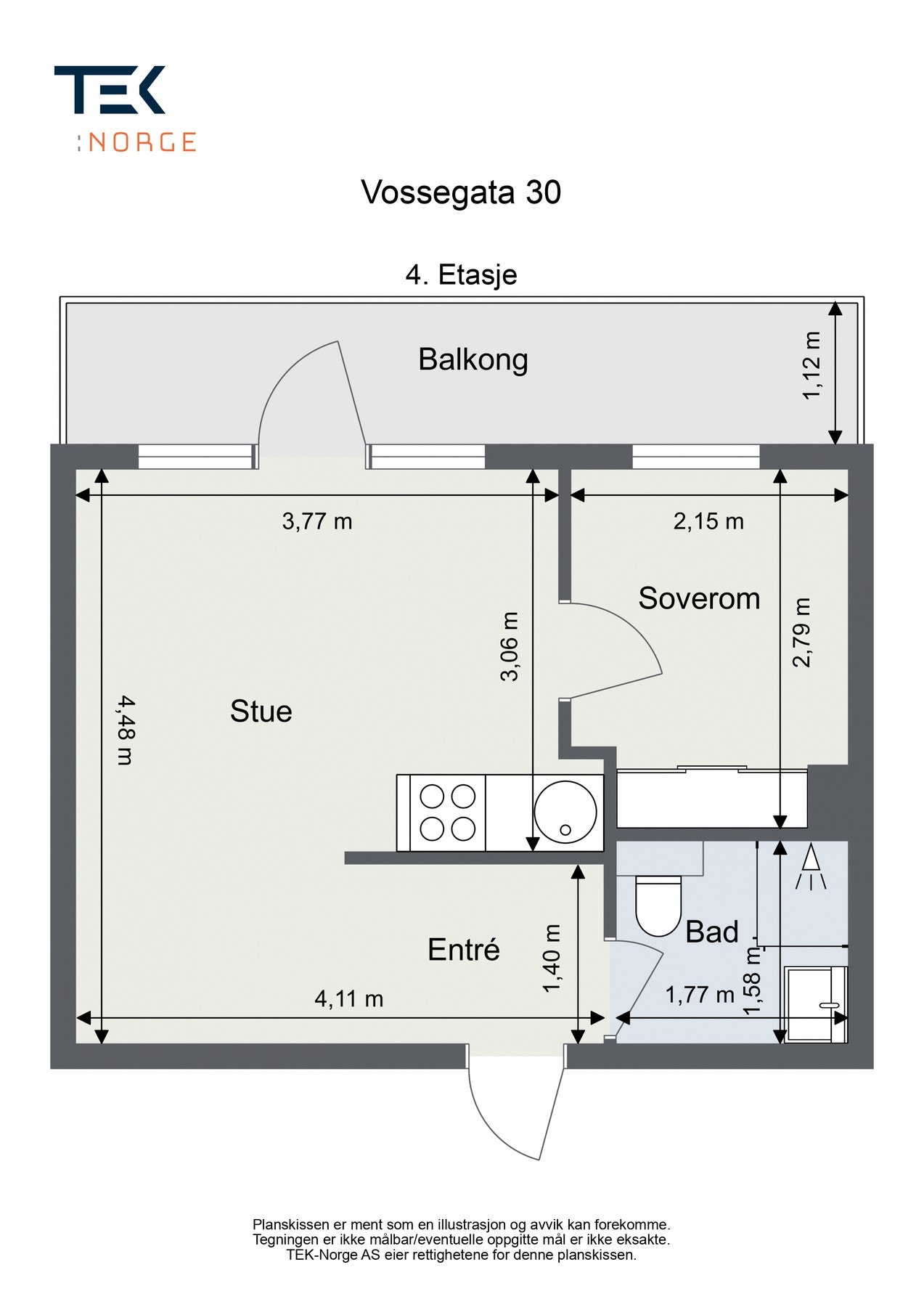 Plantegning - 4.etasje Galleribilde