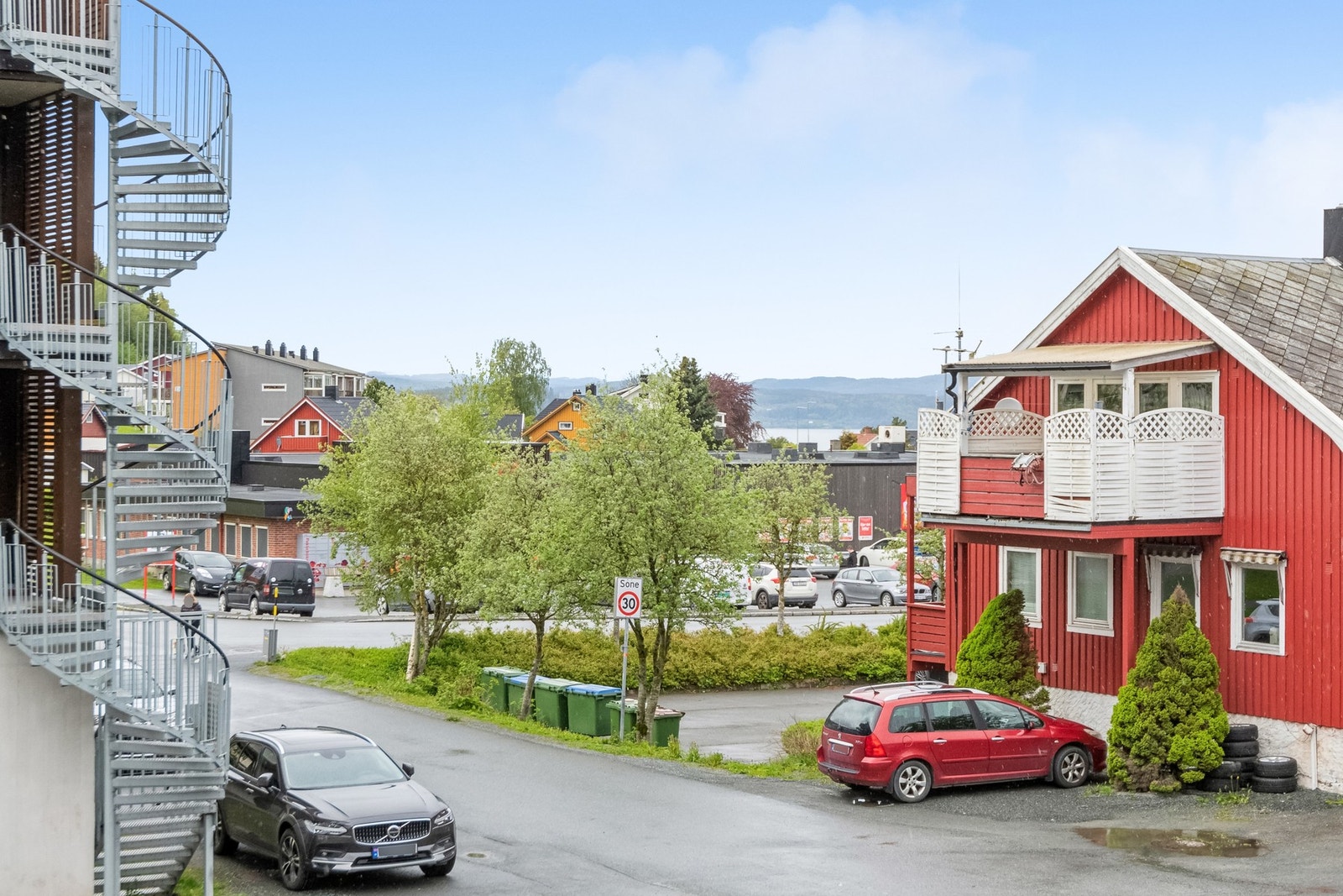 Utsikt fra terrassen. Galleribilde