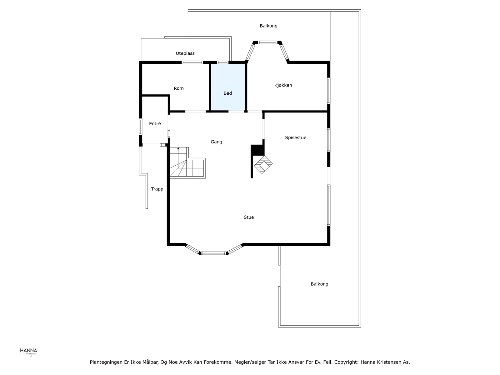Plantegning 1.etasje Galleribilde