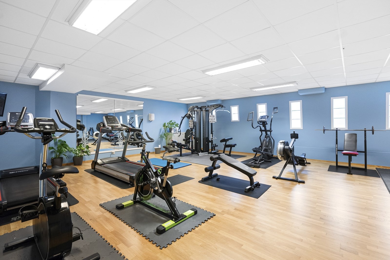 Treningsrom i blokken og til bruk for beboerne Galleribilde